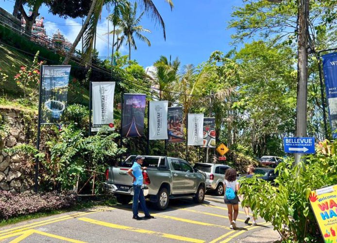 The Habitat flag poles